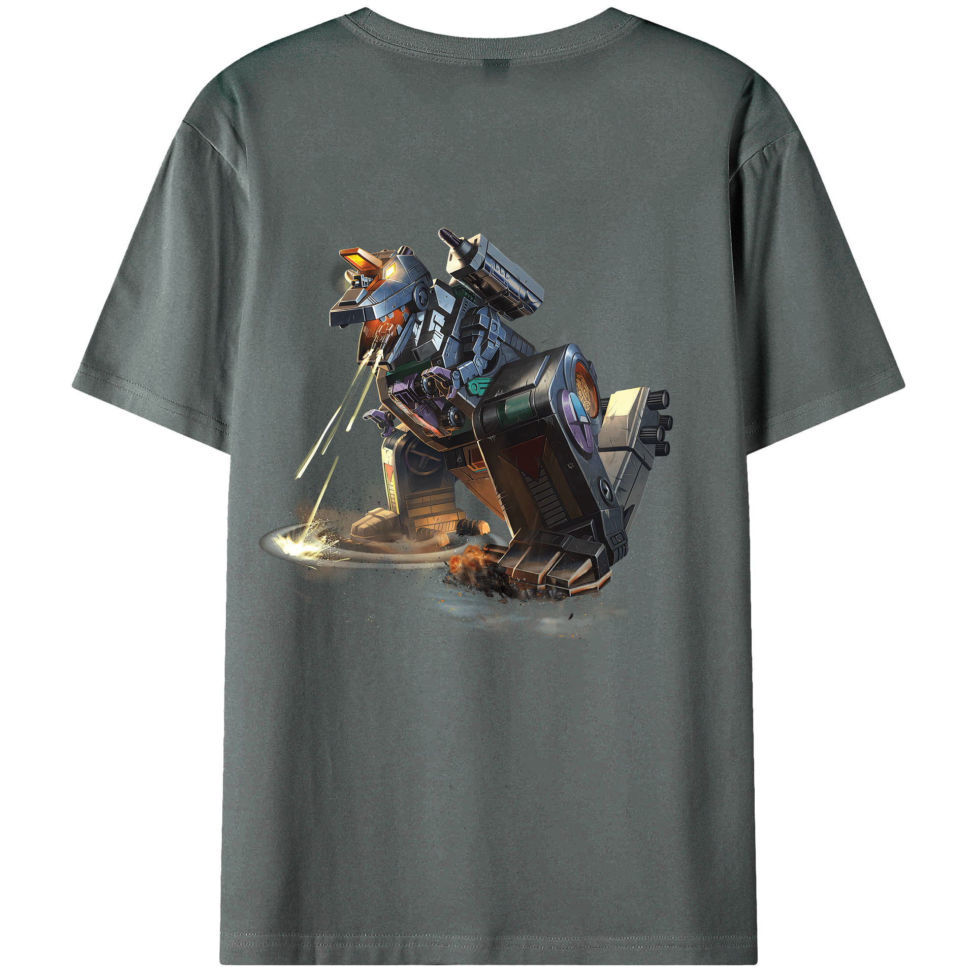 （画像用） Transformers トランスフォーマー 綿100％ メンズ半袖Tシャツ（バックプリント） 通気性